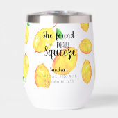 Sie fand ihr Haupt-Squeeze-Lemon-Brautparty (Vorderseite)