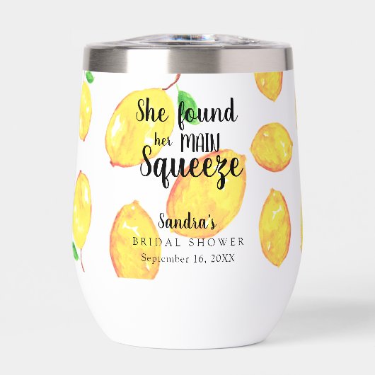 Sie fand ihr Haupt-Squeeze-Lemon-Brautparty (Vorderseite)