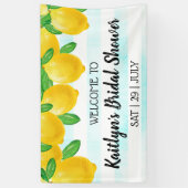 Sie fand ihr Haupt Squeeze Lemon Brautparty Banner (Vertikal)