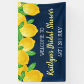 Sie fand ihr Haupt Squeeze Lemon Brautparty Banner (Vertikal)