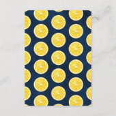 Sie fand ihr Haupt Squeeze Lemon Brautparty Begleitkarte (Rückseite)