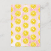 Sie fand ihr Haupt Squeeze Lemon Brautparty Begleitkarte (Rückseite)