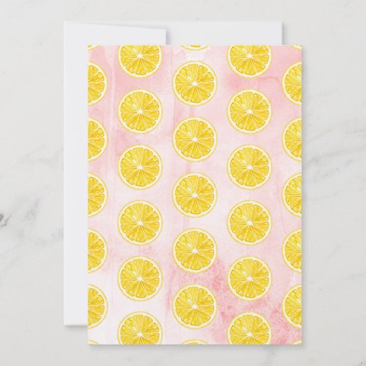 Sie fand ihr Haupt Squeeze Lemon Brautparty Dankeskarte (Rückseite)