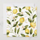 Sie fand ihr Haupt-Squeeze-Lemon-Brautparty Einladung (Rückseite)