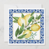 Sie fand ihr Haupt Squeeze Lemon Brautparty Einladung (Rückseite)