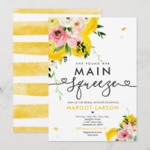 Sie fand ihr Haupt Squeeze Lemon Brautparty