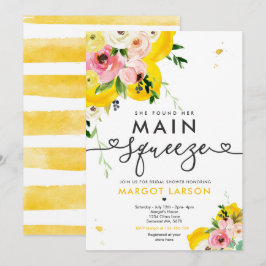 Sie fand ihr Haupt Squeeze Lemon Brautparty Einladung