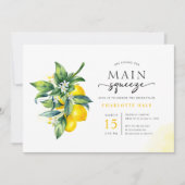 Sie fand ihr Haupt Squeeze Lemon Brautparty Einladung (Vorderseite)