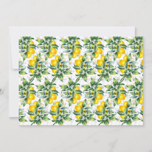 Sie fand ihr Haupt Squeeze Lemon Brautparty Einladung (Rückseite)