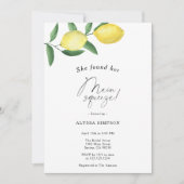 Sie fand ihr Haupt Squeeze Lemon Brautparty Einladung (Vorderseite)