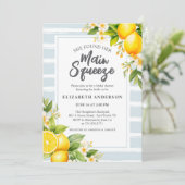 Sie fand ihr Haupt Squeeze Lemon Brautparty Einladung (Stehend Vorderseite)