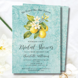 Sie fand ihr Haupt Squeeze Lemon Brautparty Einladung