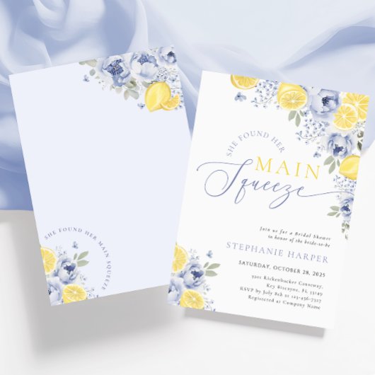 Sie fand ihr Haupt Squeeze Lemon Brautparty Einladung