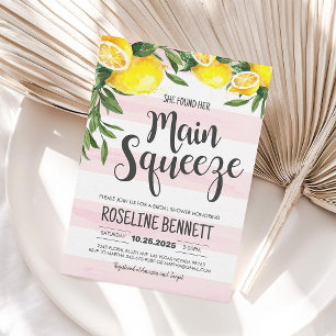 Sie fand ihr Haupt Squeeze Lemon Brautparty Einladung