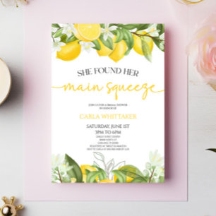 Sie fand ihr Haupt Squeeze Lemon Brautparty Einladung