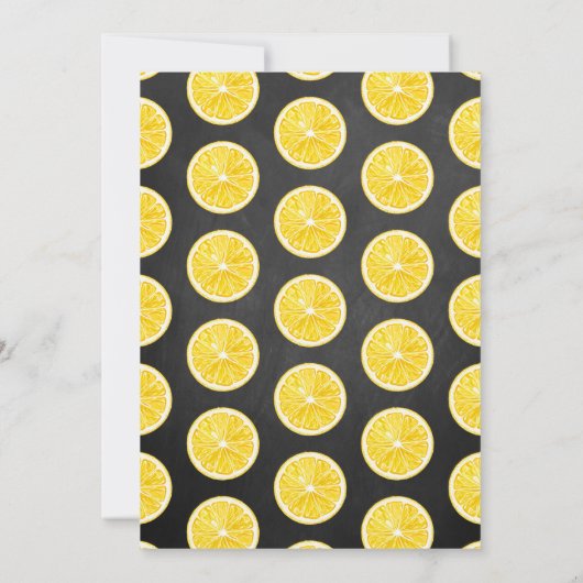 Sie fand ihr Haupt Squeeze Lemon Brautparty Einladung (Rückseite)