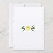 Sie fand ihr Haupt Squeeze Lemon Brautparty Einladung (Rückseite)