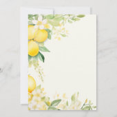 Sie fand ihr Haupt Squeeze Lemon Brautparty Einladung (Rückseite)