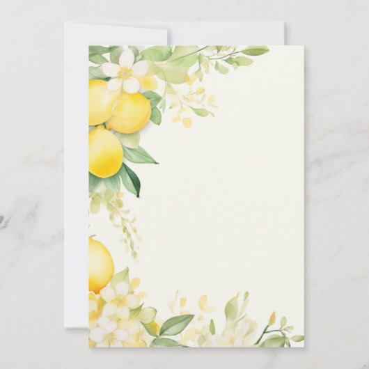Sie fand ihr Haupt Squeeze Lemon Brautparty Einladung (Rückseite)