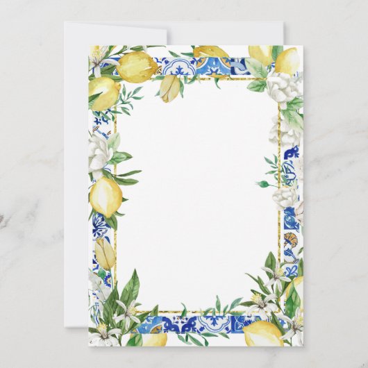 Sie fand ihr Haupt Squeeze Lemon Brautparty Einladung (Rückseite)