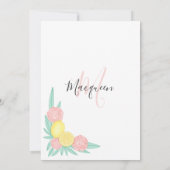 Sie fand ihr Haupt Squeeze Lemon Brautparty Einladung (Rückseite)