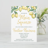 Sie fand ihr Haupt Squeeze Lemon Brautparty Einladung (Stehend Vorderseite)