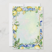 Sie fand ihr Haupt Squeeze Lemon Brautparty Einladung (Rückseite)