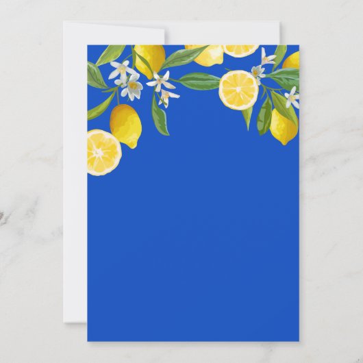 Sie fand ihr Haupt Squeeze Lemon Brautparty Einladung (Rückseite)