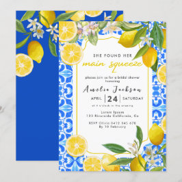 Sie fand ihr Haupt Squeeze Lemon Brautparty Einladung