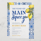 Sie fand ihr Haupt Squeeze Lemon Brautparty Einladung (Vorne/Hinten)