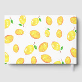 Sie fand ihr Haupt-Squeeze-Lemon-Brautparty Gästebuch (Rückseite)