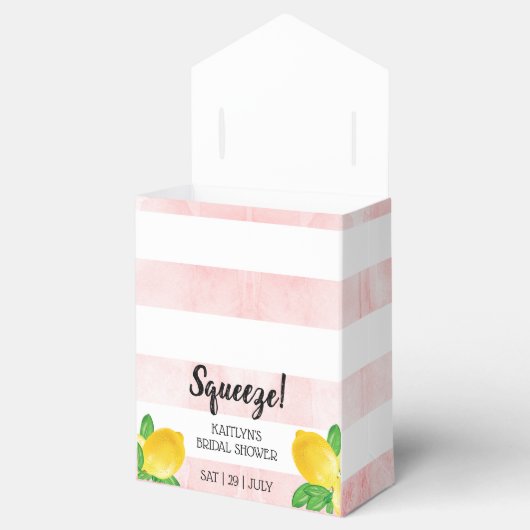 Sie fand ihr Haupt Squeeze Lemon Brautparty Geschenkschachtel (Geöffnet)