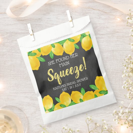 Sie fand ihr Haupt Squeeze Lemon Brautparty Geschenktütchen (Ausgeschnitten)