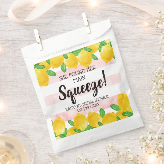 Sie fand ihr Haupt Squeeze Lemon Brautparty Geschenktütchen (Ausgeschnitten)