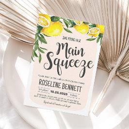 Sie fand ihr Haupt Squeeze Lemon Brautparty Inv Einladung