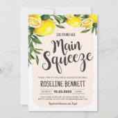 Sie fand ihr Haupt Squeeze Lemon Brautparty Inv Einladung (Vorderseite)