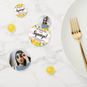Sie fand ihr Haupt Squeeze Lemon Brautparty Konfetti