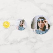 Sie fand ihr Haupt Squeeze Lemon Brautparty Konfetti (Rückseiten)