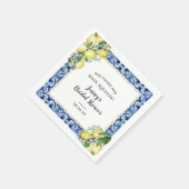 Sie fand ihr Haupt Squeeze Lemon Brautparty Nicker Serviette (Ecke)