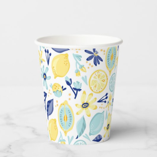 Sie fand ihr Haupt Squeeze Lemon Brautparty Pappbecher (Rückseite)