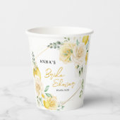 Sie fand ihr Haupt Squeeze Lemon Brautparty Pappbecher (Vorderseite)