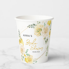 Sie fand ihr Haupt Squeeze Lemon Brautparty Pappbecher