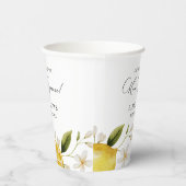 Sie fand ihr Haupt Squeeze Lemon Brautparty Pappbecher (Rechts)