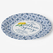 Sie fand ihr Haupt Squeeze Lemon Brautparty Pappteller (Schrägansicht)