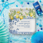 Sie fand ihr Haupt Squeeze Lemon Brautparty Pappteller (Party)