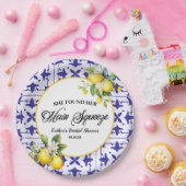 Sie fand ihr Haupt Squeeze Lemon Brautparty Pappteller (Party)