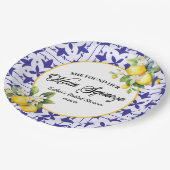 Sie fand ihr Haupt Squeeze Lemon Brautparty Pappteller (Schrägansicht)