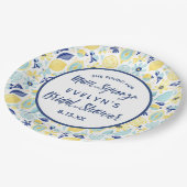 Sie fand ihr Haupt Squeeze Lemon Brautparty Pappteller (Schrägansicht)