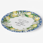 Sie fand ihr Haupt Squeeze Lemon Brautparty Pappteller (Schrägansicht)