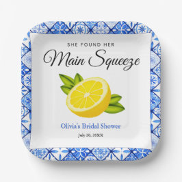 Sie fand ihr Haupt Squeeze Lemon Brautparty Pappteller
